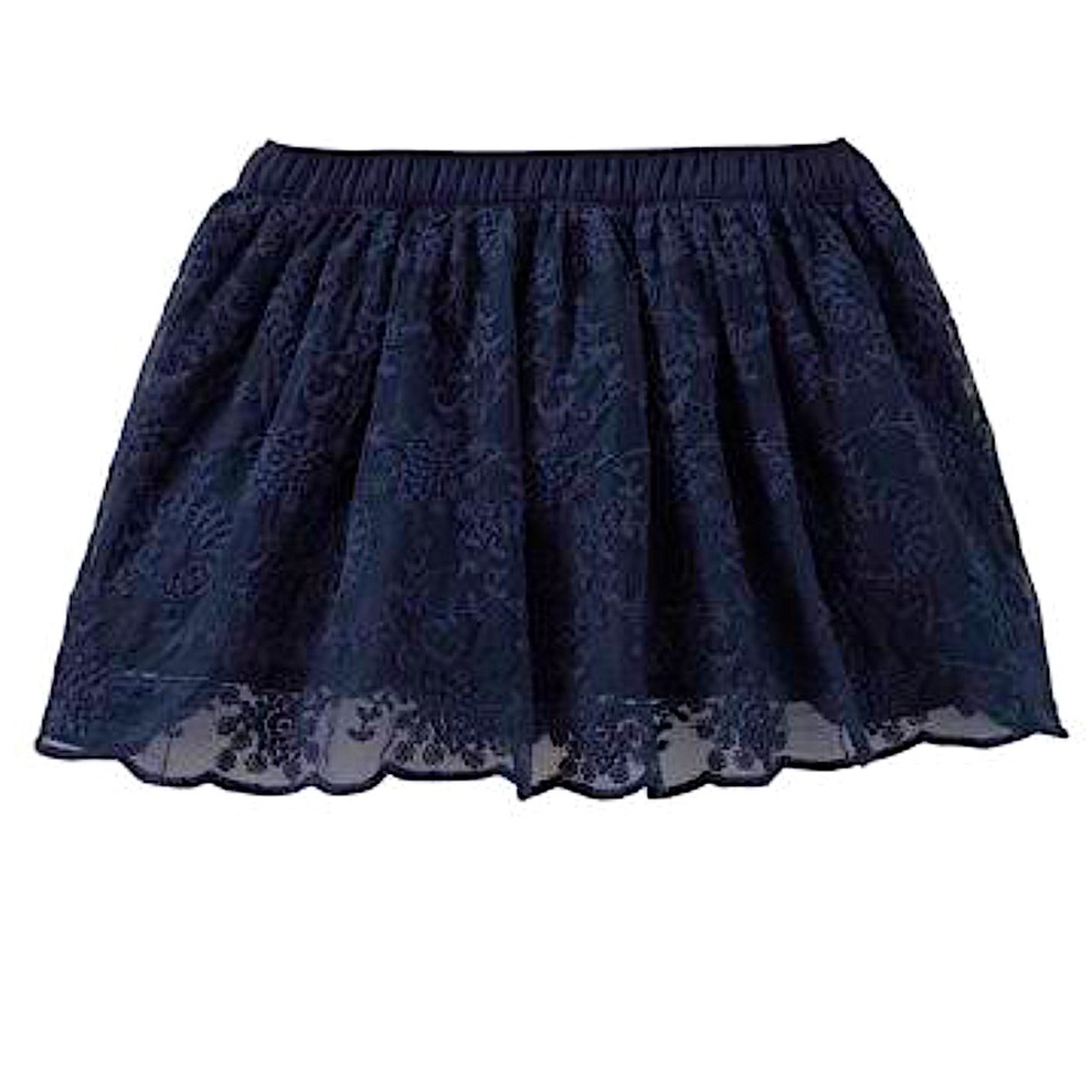 5/$25 NWT Osh Kosh B’Gosh Navy Blue Lace skirt